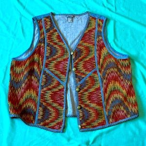 Unique 70’s Jean vest